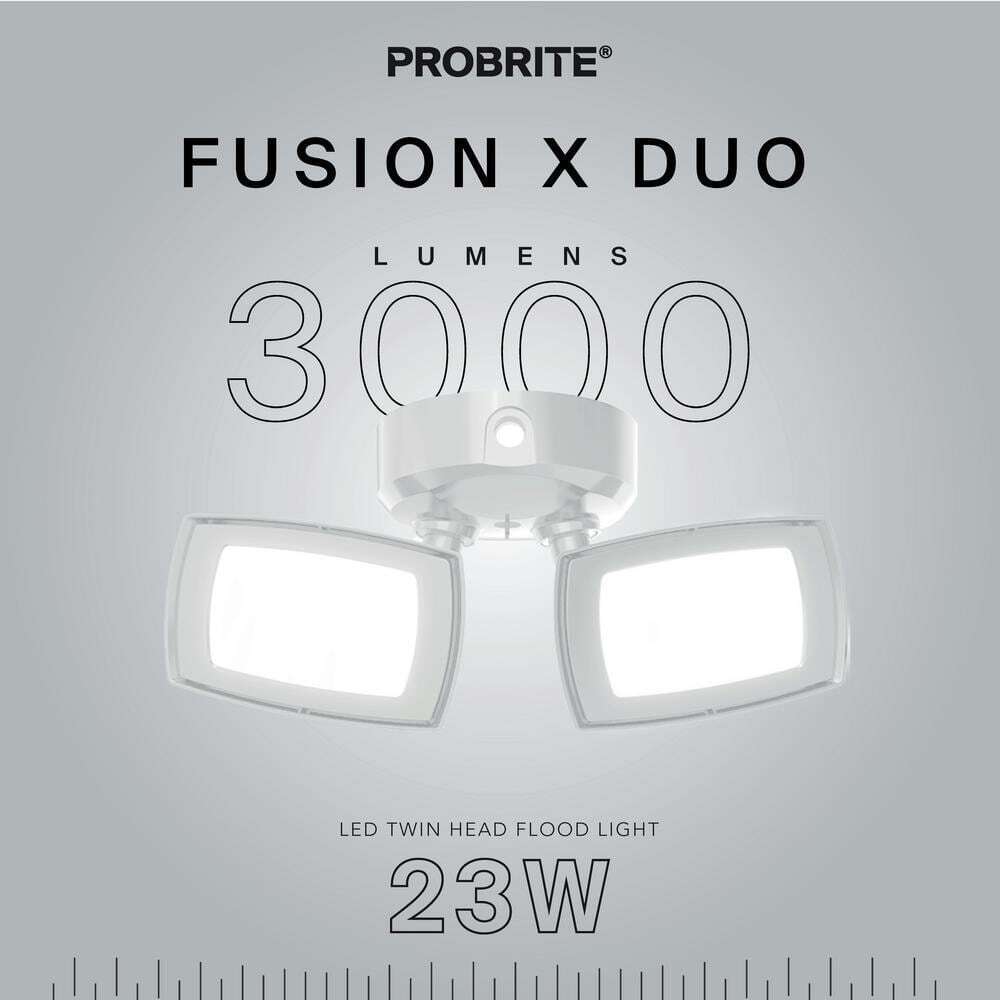 PROBRITE 150W Equivalent White Integrated LED Flood Light