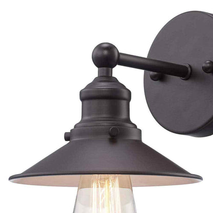 Hampton Bay Glenhurst Bronze Industrial Farmhouse Indoor Wall Sconce