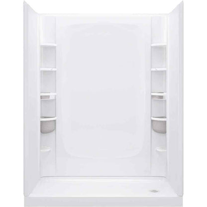 STERLING STORE+ 12-Piece Wall Mounted Shower Caddy in White Finish 88038700-0