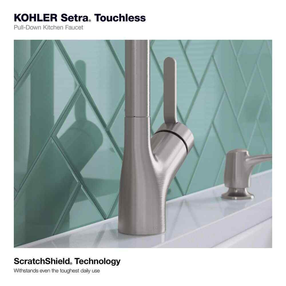 KOHLER Setra Single-Handle Touchless Pull-Down Sprayer Kitchen Faucet