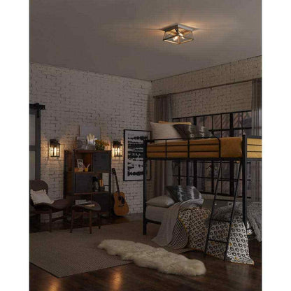 Progress Lighting Briarwood 2-Light Kitchen Farmhouse Ceiling Light Flush Mount