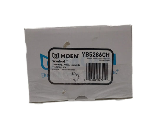 MOEN Wynford Towel Ring in Chrome YB5286CH