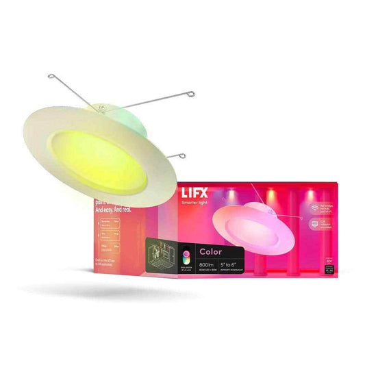 LIFX 5/6 in. Smart Multi-Color Retrofit Integrated LED Recessed Downlight