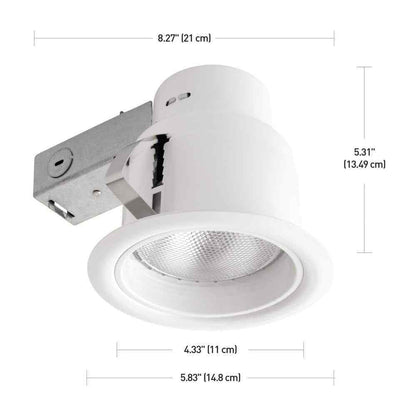 Globe Electric 5 in. Open White Recessed Lighting Kit 90671