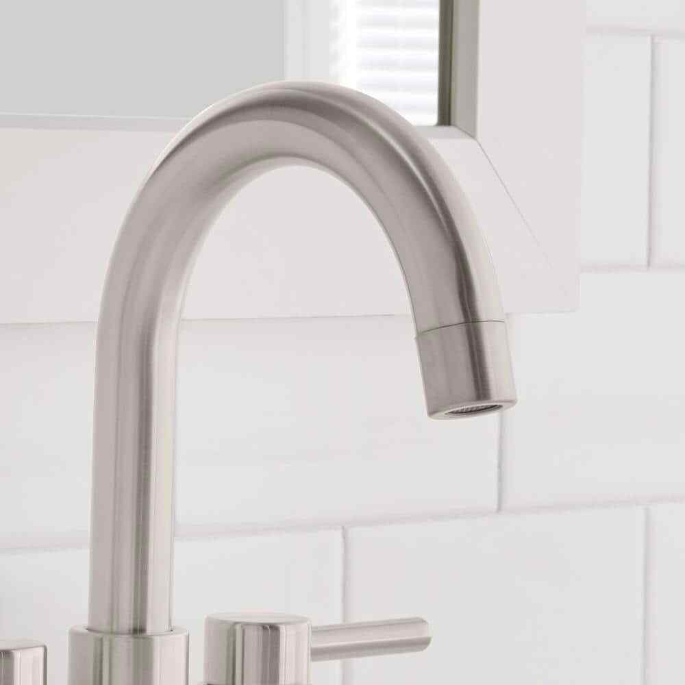 Glacier Bay Dorind 4 in. Centerset 2-Handle Bathroom Faucet Brushed Nickel