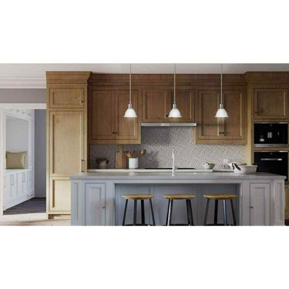 Progress Lighting Madison Collection 7.5 in. 1-Light Brushed Nickel Mini Pendant