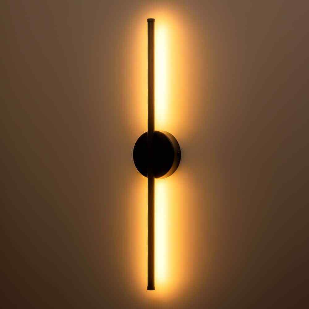 Rennnsan Aidan 1-Light Black Linear Dimmable LED Wall Sconce WS8101-50178