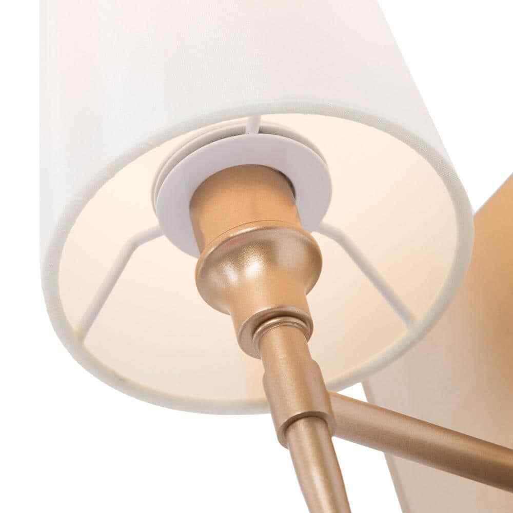 LNC Modern Classic 1-Light Gold Wall Sconce Powder Room Bathroom Vanity Light