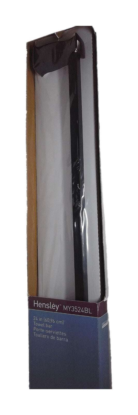 MOEN Hensley 24 in. Towel Bar with Press and Mark in Matte Black MY3524BL
