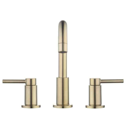 Glacier Bay Dorind 8 in. Widespread 2-Handle High-Arc Bathroom Faucet Matte Gold