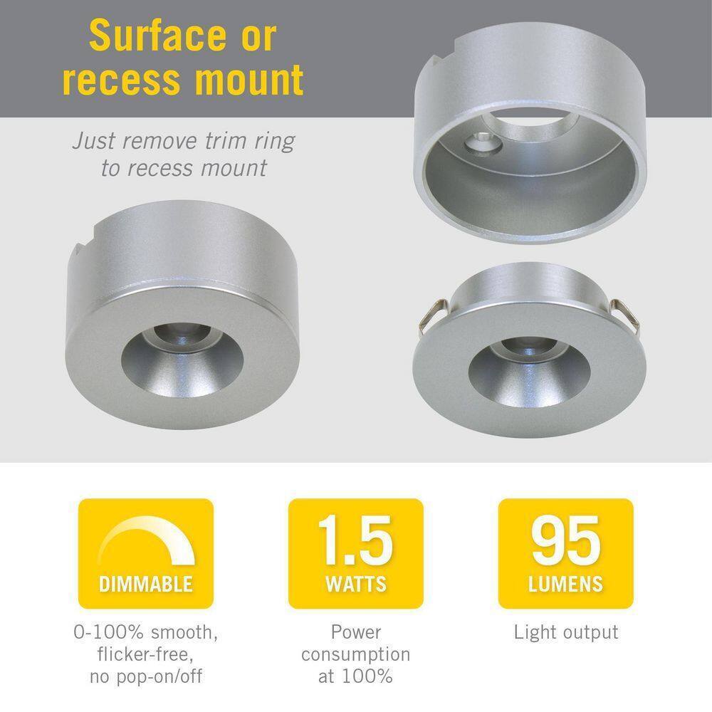 Armacost Lighting Dot Dimmable Under Cabinet LED Puck Light 3000K 221110