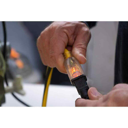 Husky VividFlex 100 ft. 12/3 Heavy Duty Extension Cord w/ Lighted End, Yellow
