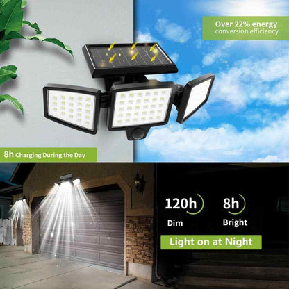 Pinegreen Lighting Integrated LED Black120-Degree Solar Motion Activated Light