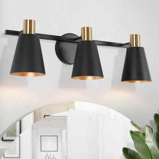Uolfin Bathroom Wall Sconce 3-Light Modern Bell Powder Room Vanity Light Fixture