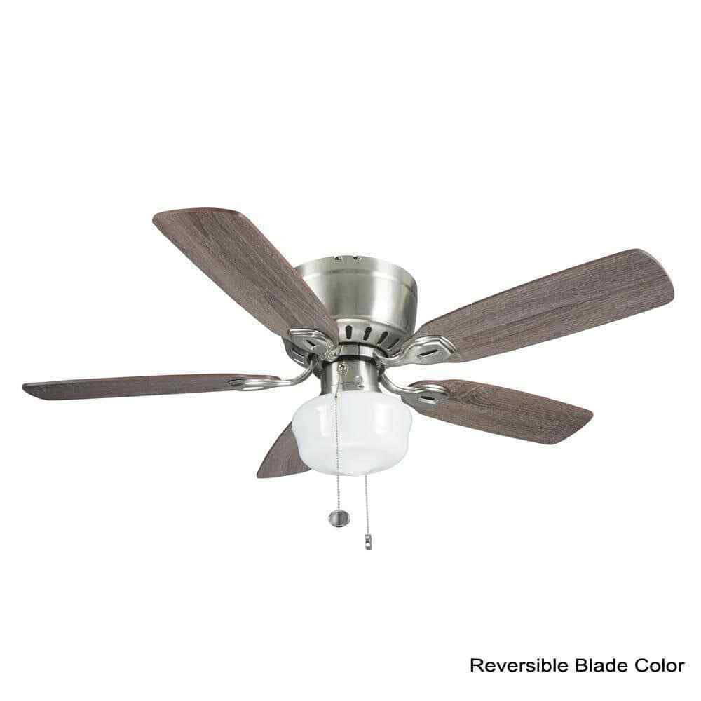 Kennesaw 42 in. Indoor Brushed Nickel Ceiling Fan with Light