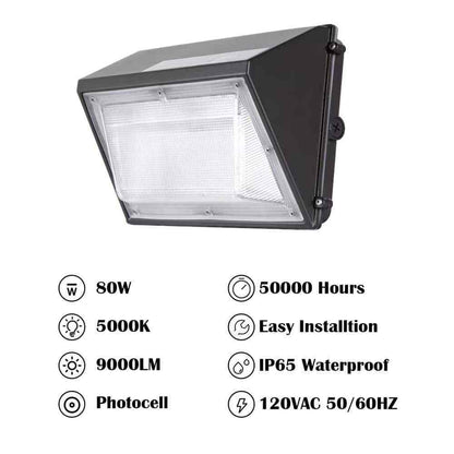 Cedar Hill 300-Watt Equiv Integrated LED Bronze Dusk to Dawn Wall Pack Light