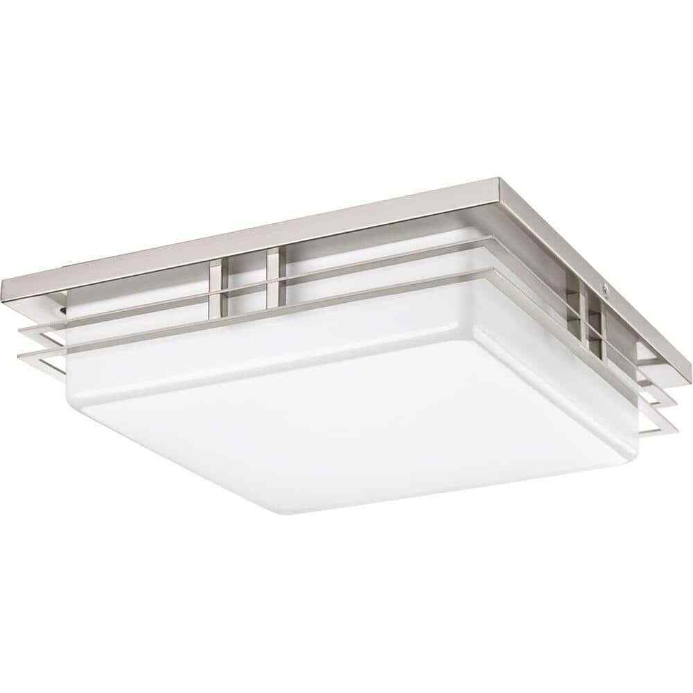 Progress Lighting Helm Collection 14 in.Modern LED Flush Mount Bedroom Light