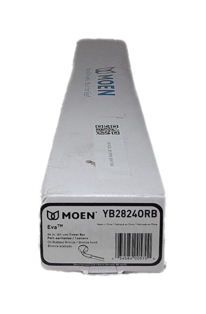MOEN Eva 26 in. Towel Bar in Oil Rubbed Bronze YB2824ORB