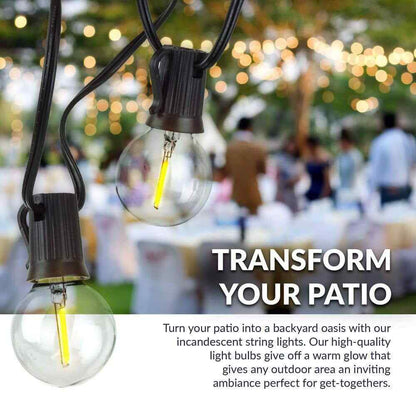 Newhouse Lighting Indoor/Outdoor 25 ft. Plug-In Globe Bulb LED String Lights