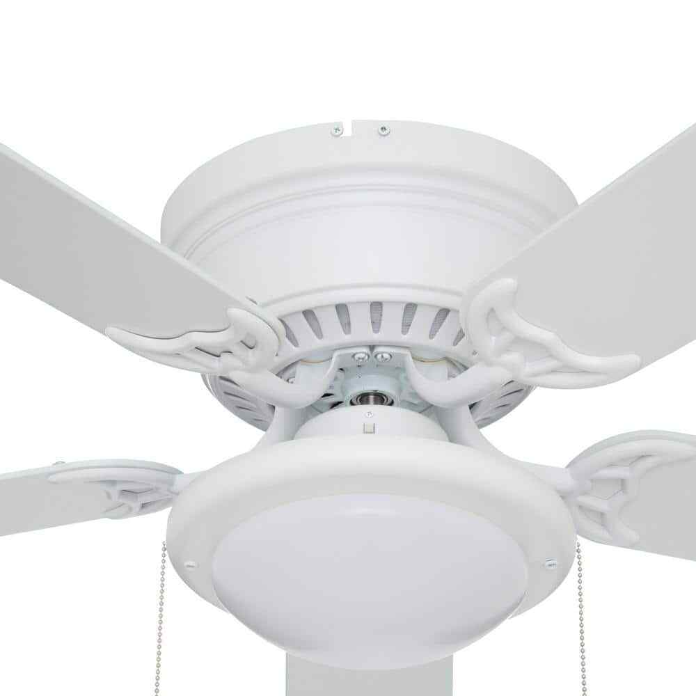 Hugger 44 in. LED Matte White Ceiling Fan AL383CP-MWH