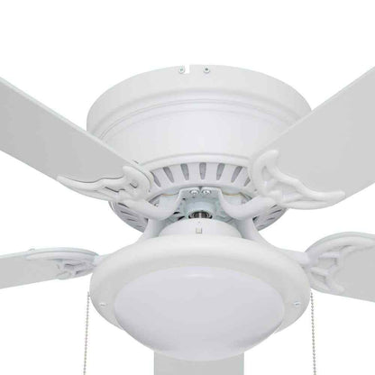Hugger 44 in. LED Matte White Ceiling Fan AL383CP-MWH