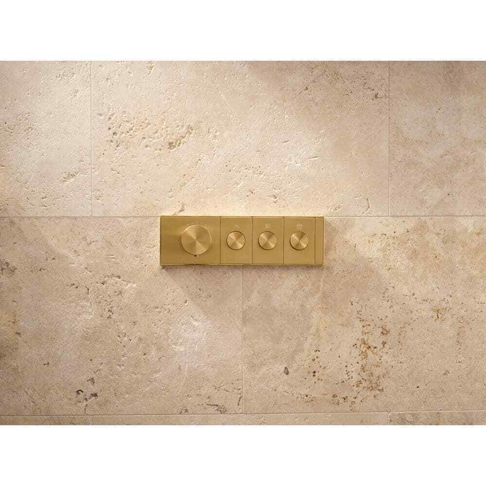 KOHLER Anthem 3-Outlet Thermostatic Valve Control Panel  in Matte Black