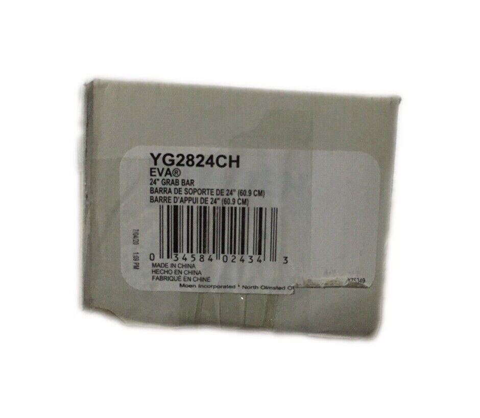 MOEN Eva 24 in. Grab Bar in Chrome YG2824CH