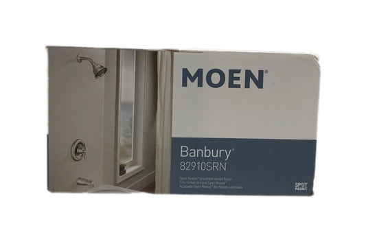 MOEN Banbury Single Handle 1-Spray Tub and Shower Faucet 1.75 GPM Brushed Nickel