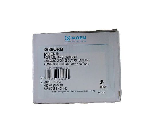 MOEN 4-Spray 4.4 in. Single Wall Mount Fixed Shower Head in Oil Rubbed Bronze