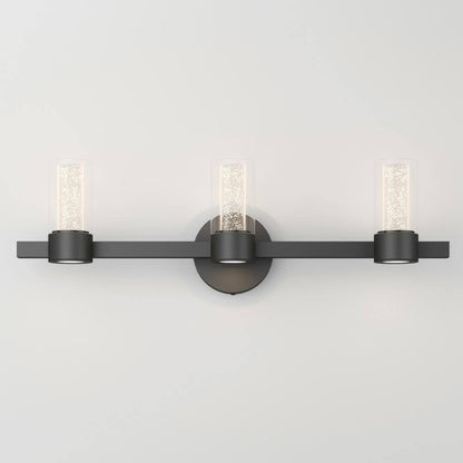 Artika Essence 27 in. 3-Light Integrated LED Black Vanity Light Bar Wall Fixture