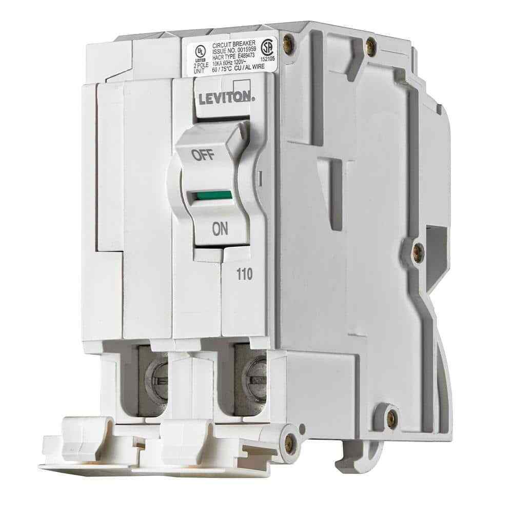 Leviton Branch Circuit Breaker Standard 2-Pole 110A 120V/240V Hydraulic Magnetic