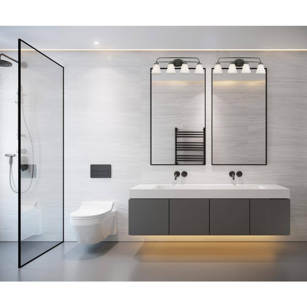 Eglo Mayview 4-Light Graphite Bathroom Vanity Light