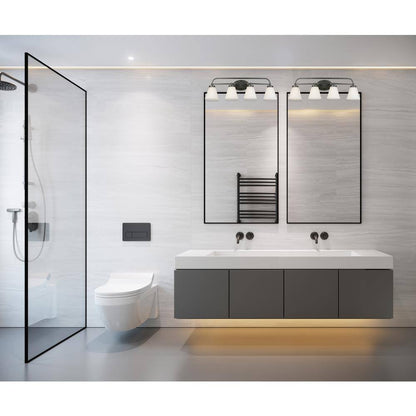 Eglo Mayview 4-Light Graphite Bathroom Vanity Light