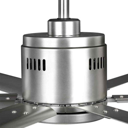 Hubbell Industrial 96 in. Six-Blade Nickel Dual Mount Ceiling Fan