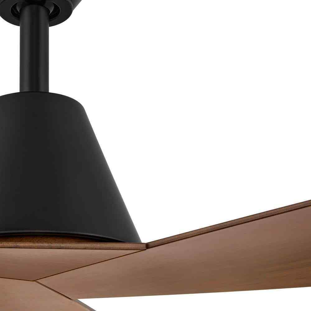 Home Decorators Easton 52 in. Indoor/Outdoor Matte Black Ceiling Fan w/ Remote