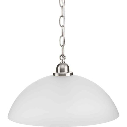 Progress Lighting Classic 1-Light Brushed Nickel Pendant P500149-009