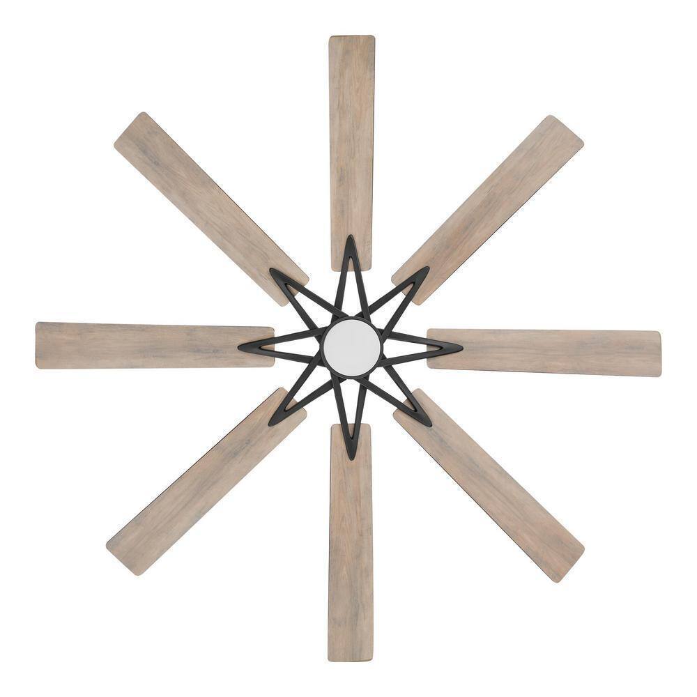 Home Decorators Intervale 72 in. Indoor/Outdoor Black Ceiling Fan w/ Remote