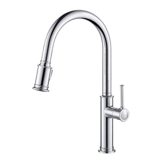 KRAUS Sellette Single-Handle Pull-Down Sprayer Faucet w/ Dual Function Sprayhead