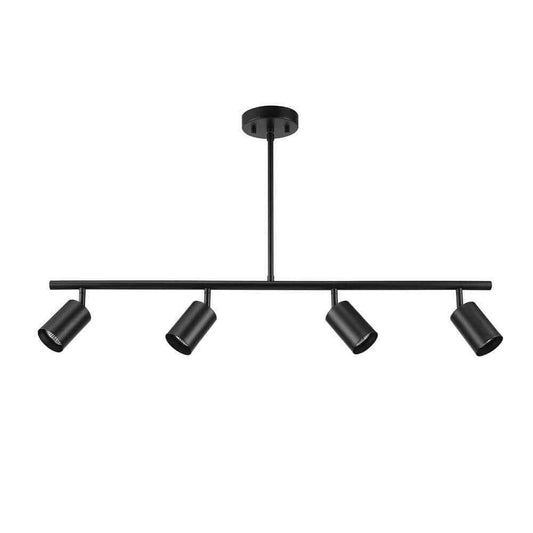Globe Electric Willard 2.92 ft. 4-Light Black Adjustable Height Linear Track Kit