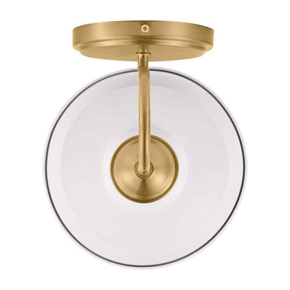 Hampton Bay Elmcroft 7.63 in. 1-light Brushed Gold Farmhouse Indoor Wall Sconce