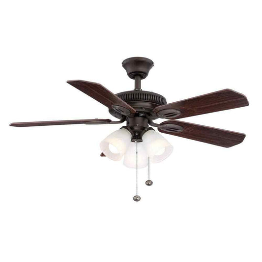 Hampton Bay Glendale 42 in. LED Indoor Oil-Rubbed Bronze Ceiling Fant