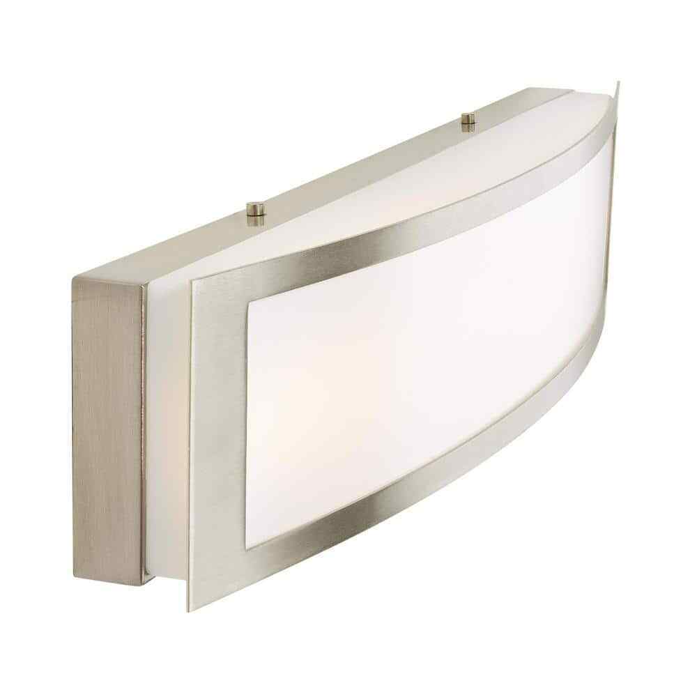 Hampton Bay Woodbury 24.5 in. Brushed Nickel Linear LED Vanity Light Bar