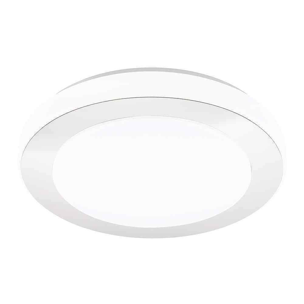 Eglo Carpi LED Semi-Flush Mount Light with White Plastic Diffuser