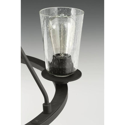 Progress Lighting Debut Collection 28 in. 6-Light Black Graphite Chandelier