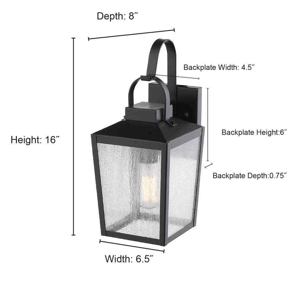 Millennium Lighting 1-Light Powder Coat Bronze Outdoor Sconce Wall Lantern