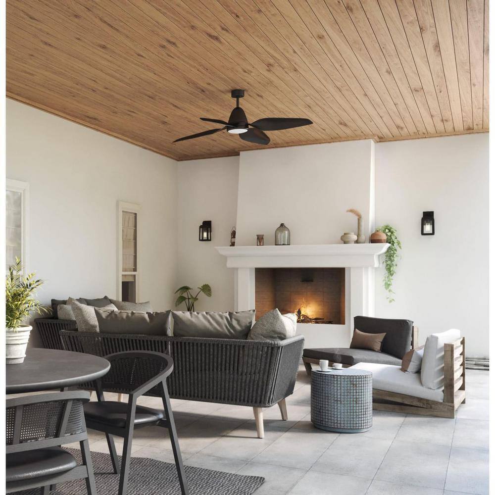 Progress Lighting Grandbury 1-Light Textured Black Farmhouse Outdoor Light