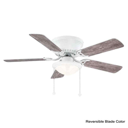 Hugger 44 in. LED Matte White Ceiling Fan AL383CP-MWH