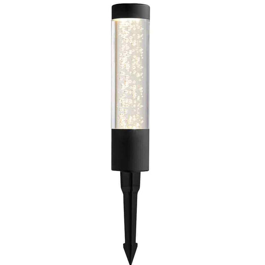 Hampton Bay Andalusia Low Voltage Black Color Changing Bollard Light w/ Remote