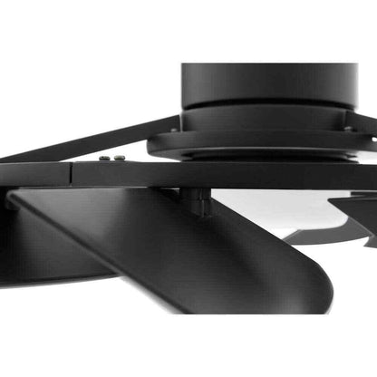 Home Decorators Stonemill��36 in. LED Outdoor Matte Black Ceiling Fan w/ Light