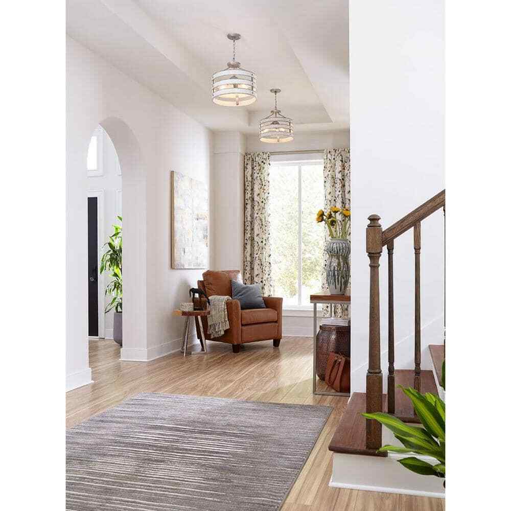 Progress Lighting Gulliver 17 in. 3-Light Galvanized Coastal Semi-Flush Light